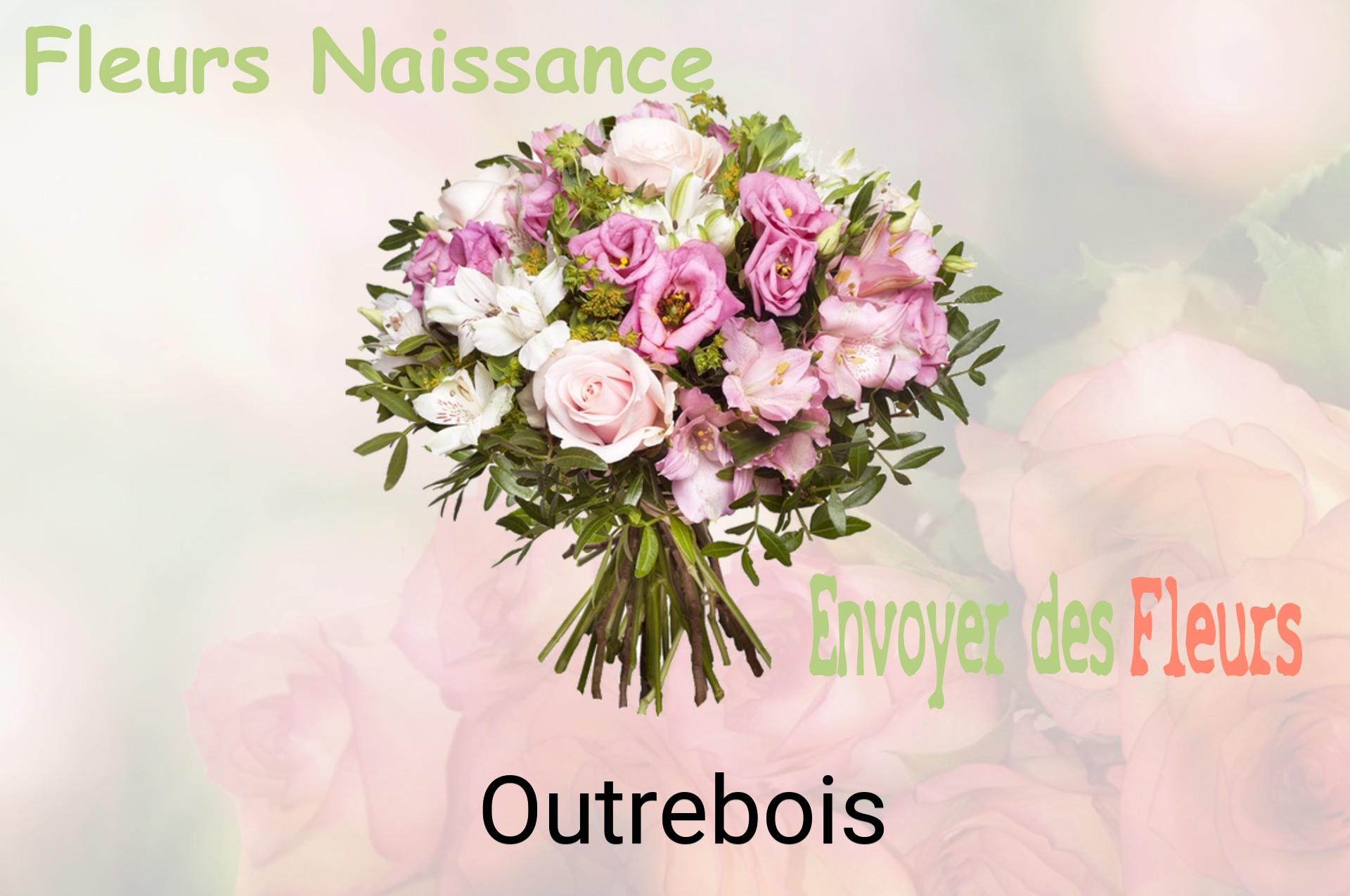 Bouquet de fleurs de naissance livré à Outrebois